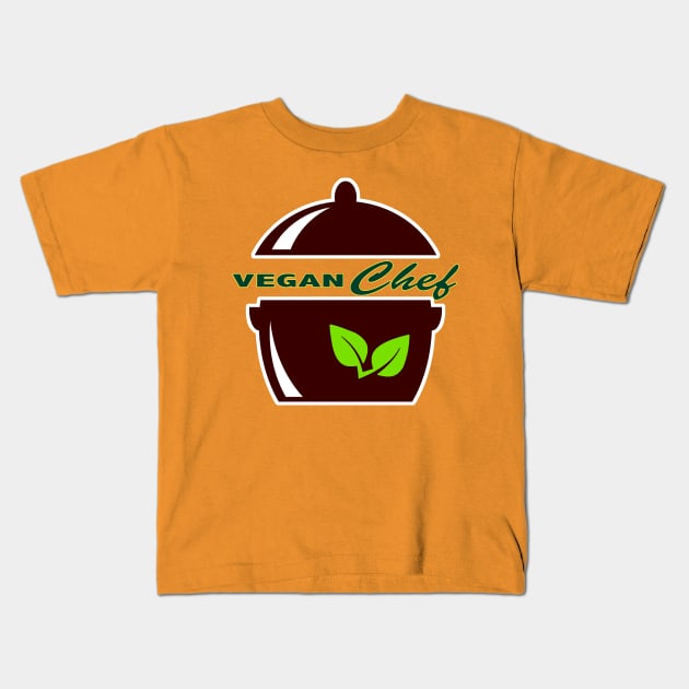 Vegan Pot for a Vegan Chef Kids T-Shirt by RiverPhildon